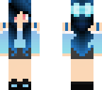 dark blue hair