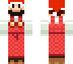 edited fire mario with santa hat