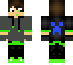 green infected zombie