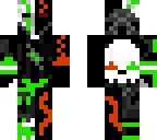 half fire mage half ninja green
