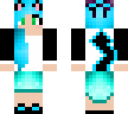 light blue cat girl