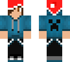 normal boy with christmas hat
