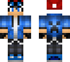 normal boy with goggles santa hat
