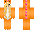 orange and pink dino