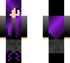 purple girl winter