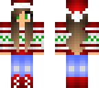 santa hipster girl