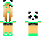 teal panda girl edit