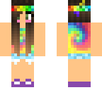 tye dye bandana girl