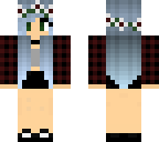 blue choker girl