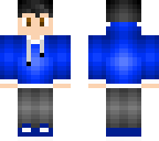 blue hoodie