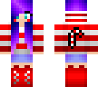candy cane hoodie girl