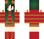 christmas cat - gold and red