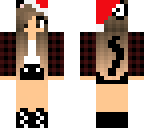 christmas cat girl