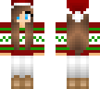 christmas girl brown hair