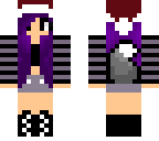 christmas purple goth girl