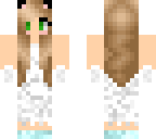 cute white dress cat girl