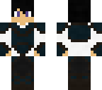 dyed blue leather amour knight