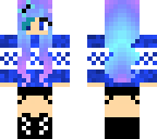 edit of blue hair girl