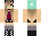 girl with chocker beanie  and socks