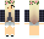 grey plaid girl