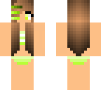 lime-yellow bikin girl