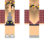 plaid fall girl