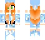 pretty red head girl in the snow