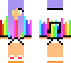 rainbow music girl