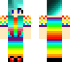 rainbow shirt girl