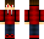 red hoodie with headphone