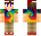 tye dye man with santa hat