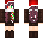 with santa hat