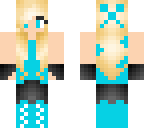 a blue skin