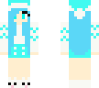 blue kawaii santa girl