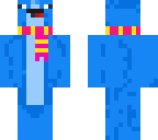 blue ross with candy scarf