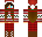brown hair christmas girl