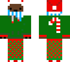 christmas bear with a scarf