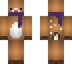 deer in purple scarf