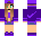 purple cool girl