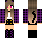 purple kitty girl