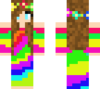 rainbow hippie girl