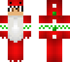 red christmas dino
