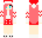 red kawaii santa girl