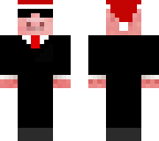 santa pig tuxedo