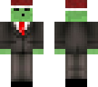 slime in a suit with santa hat