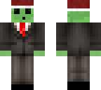 slime in a suit with santa hat