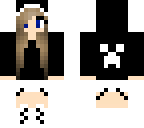 black amd white creeper girl