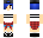blue haired girl