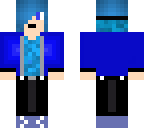 blue short-haired girl