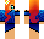 blue sun set girl